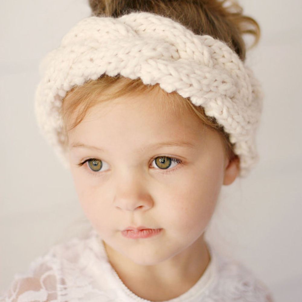 🆕 Girls Knit Braided Headband